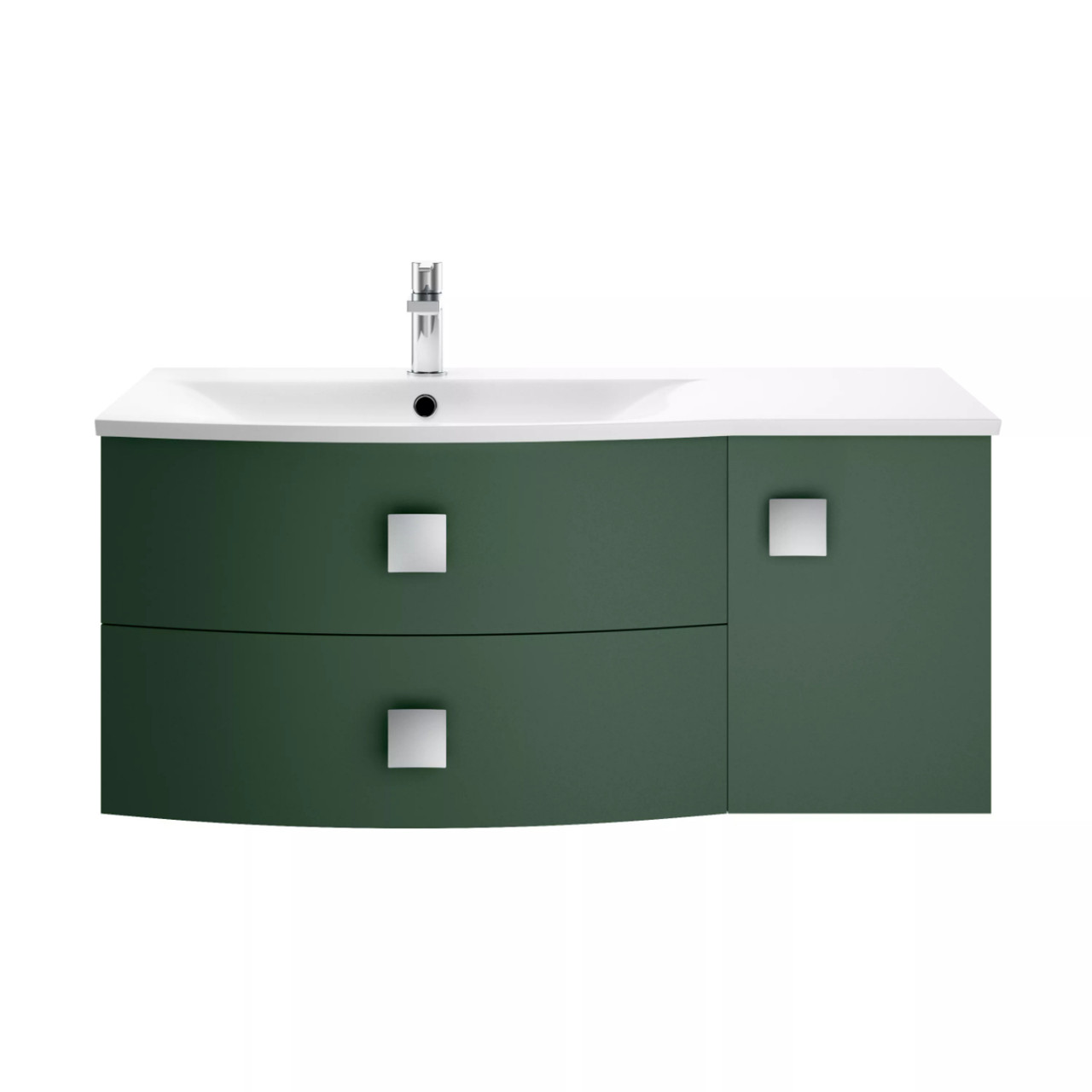 Hudson Reed Sarenna Wall Hung Vanity Unit with Left Hand Curved Basin