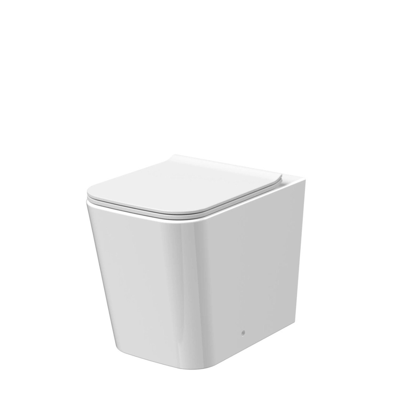 Nuie Orlen Rimless Back to Wall Toilet Pan with Soft Close Toilet Seat
