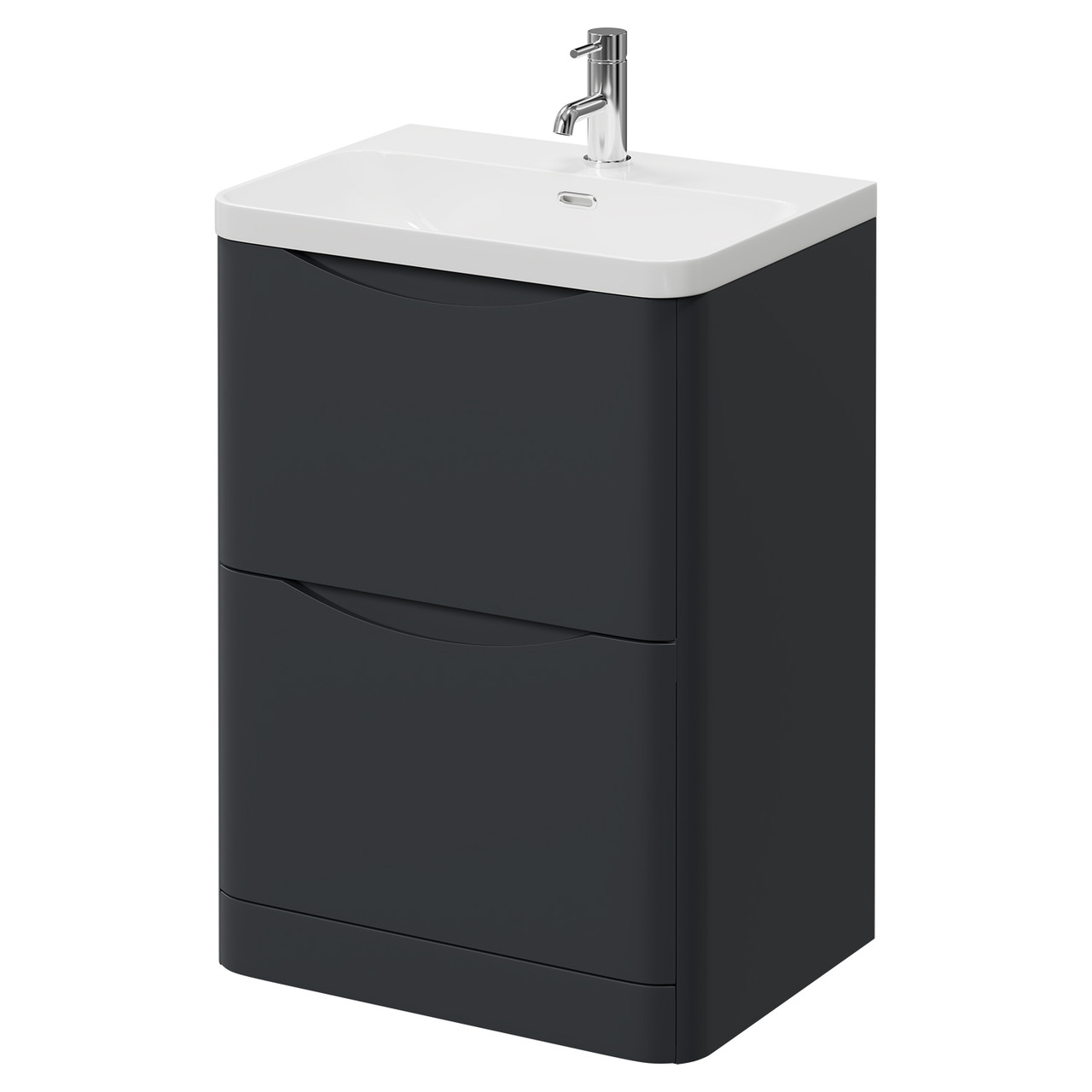 Vela 2 Drawer Vanity Unit with Fina Basin
