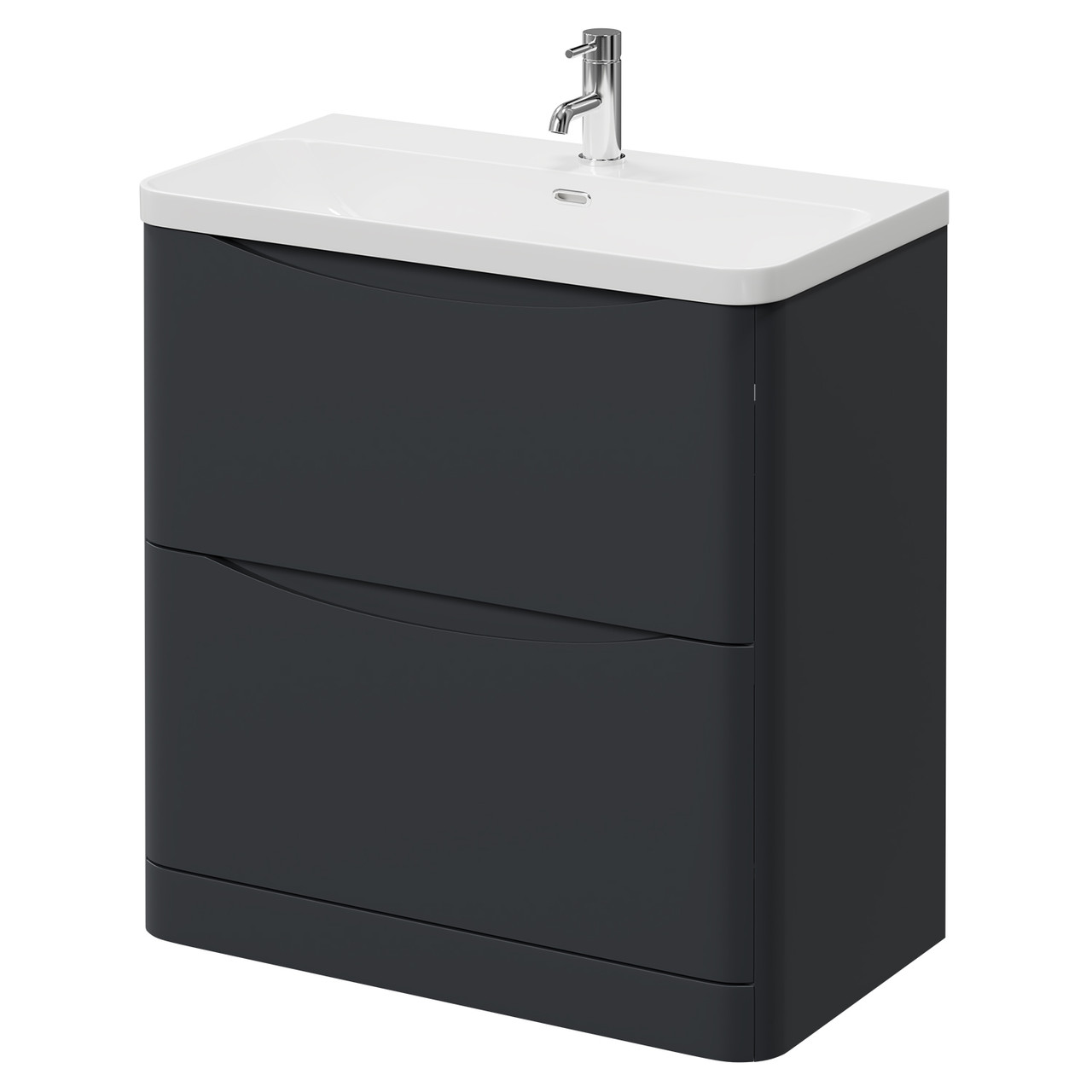 Vela 2 Drawer Vanity Unit with Fina Basin