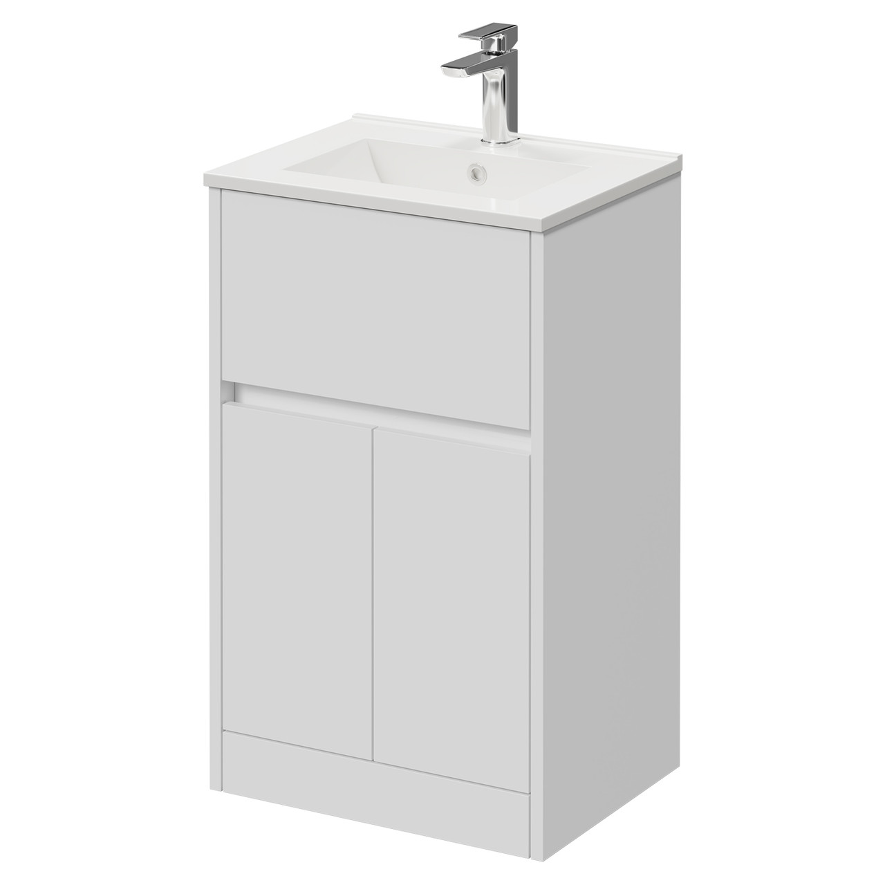 Montego 1 Drawer 2 Door Vanity Unit with Angel Basin
