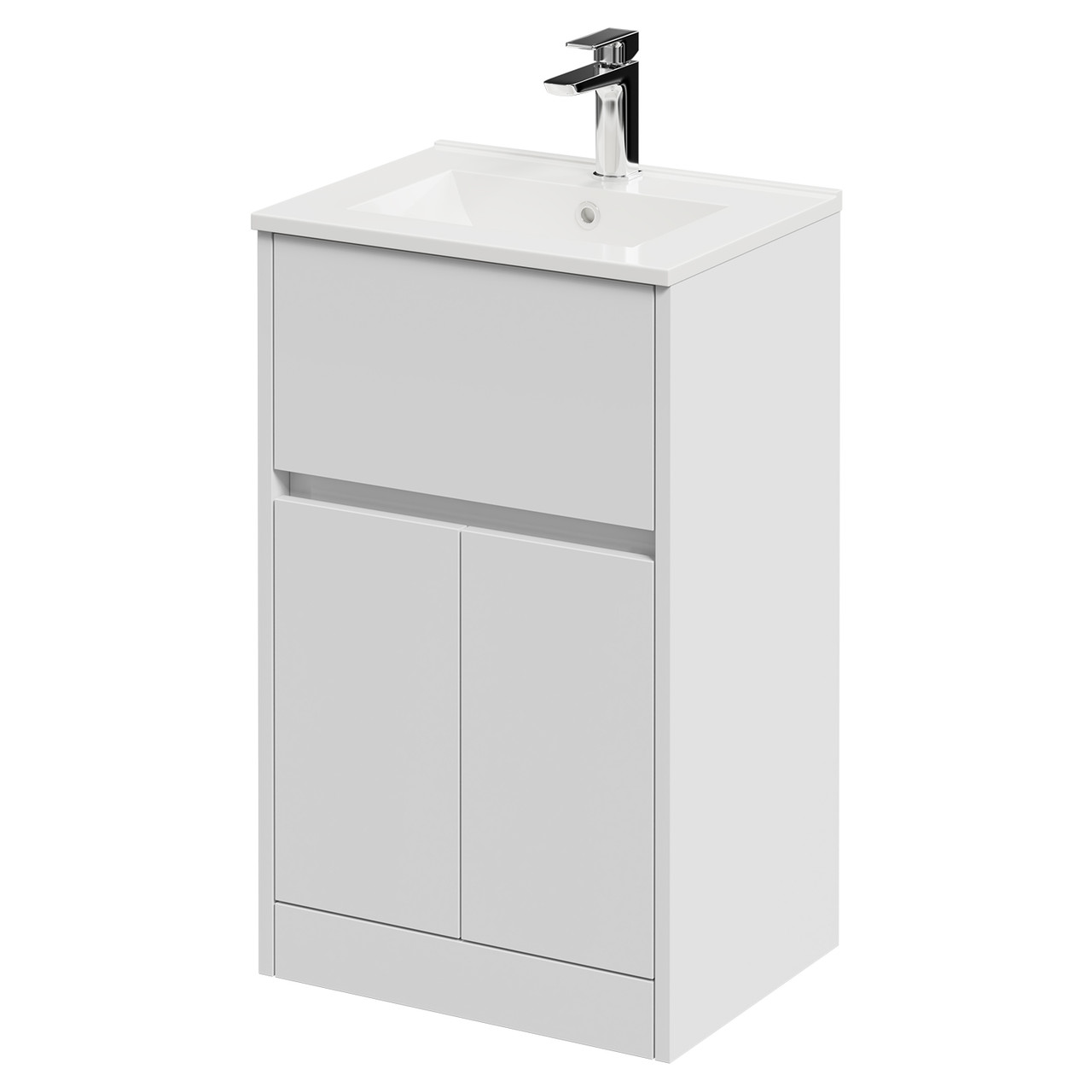 Montego 1 Drawer 2 Door Vanity Unit with Angel Basin