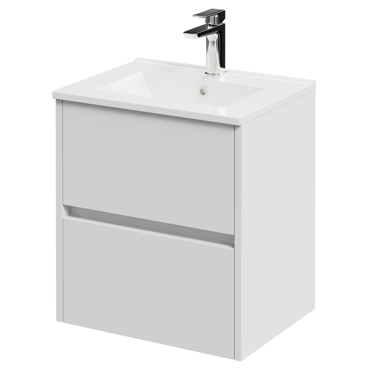Montego Wall Mounted 2 Drawer Vanity Unit with Angel Basin