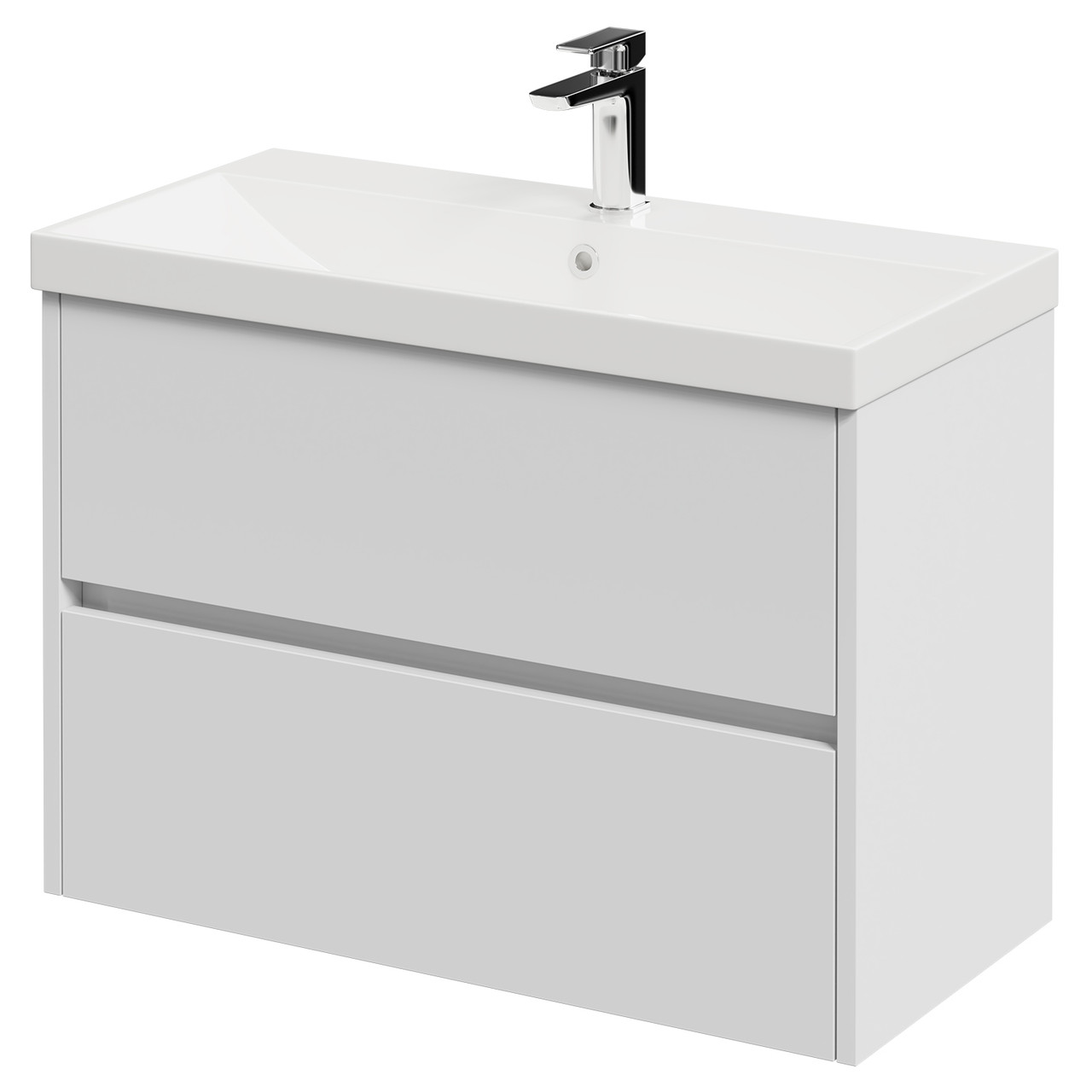 Montego Wall Mounted 2 Drawer Vanity Unit with Rimini Basin