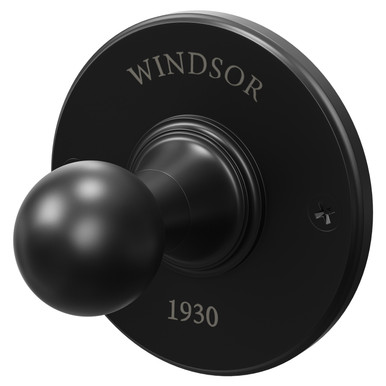 Windsor Matt Black 1930 Traditional Colore Wall Mounted Robe Hook | | Brass | 60Mm X 60Mm X 50Mm