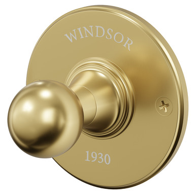 Windsor Brushed Brass 1930 Traditional Colore Wall Mounted Robe Hook | | 60Mm X 60Mm X 50Mm
