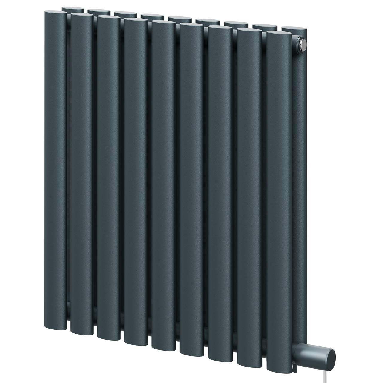 Boone Anthracite Horizontal Electric Double Panel Radiator | | Mild Steel | 600Mm X 540Mm