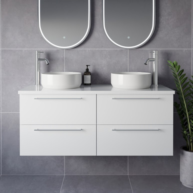 Napoli 460 Wall Mounted 4 Drawer Vanity Unit for Countertop Basins