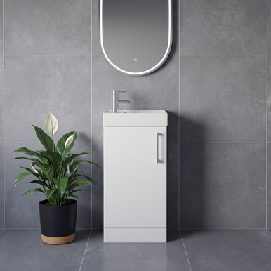 Napoli Cube Single Door Vanity Unit with Align Basin
