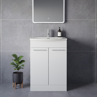 Napoli 390 2 Door Vanity Unit with Arc Basin