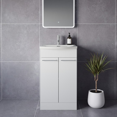 Napoli 390 2 Door Vanity Unit with Arc Basin