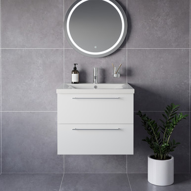 Napoli 460 Wall Mounted 2 Drawer Vanity Unit with Glide Basin