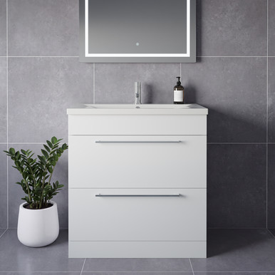 Napoli 460 2 Drawer Vanity Unit with Glide Basin
