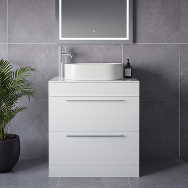 Napoli 460 2 Drawer Vanity Unit for Countertop Basins