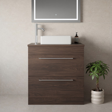 Napoli 390 2 Drawer Vanity Unit for Countertop Basins