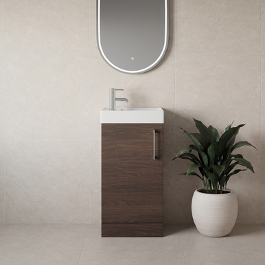 Napoli Cube Single Door Vanity Unit with Align Basin