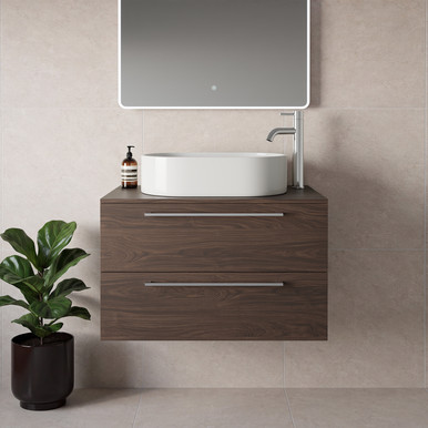 Napoli 460 Wall Mounted 2 Drawer Vanity Unit for Countertop Basins