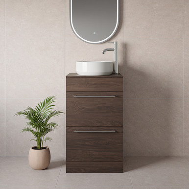 Napoli 390 2 Drawer Vanity Unit for Countertop Basins