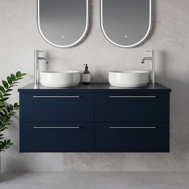 Napoli 460 Wall Mounted 4 Drawer Vanity Unit for Countertop Basins