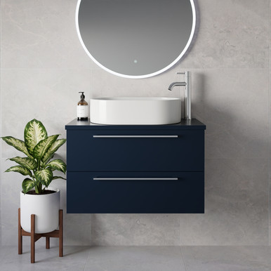 Napoli 390 Wall Mounted 2 Drawer Vanity Unit for Countertop Basins