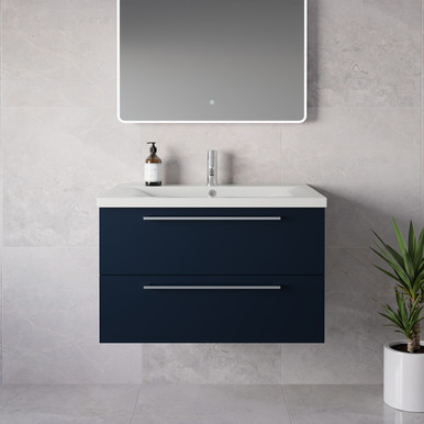 Napoli 460 Wall Mounted 2 Drawer Vanity Unit with Glide Basin