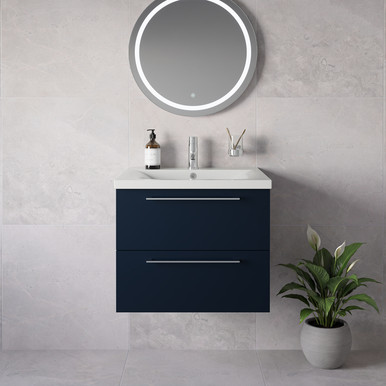 Napoli 460 Wall Mounted 2 Drawer Vanity Unit with Glide Basin