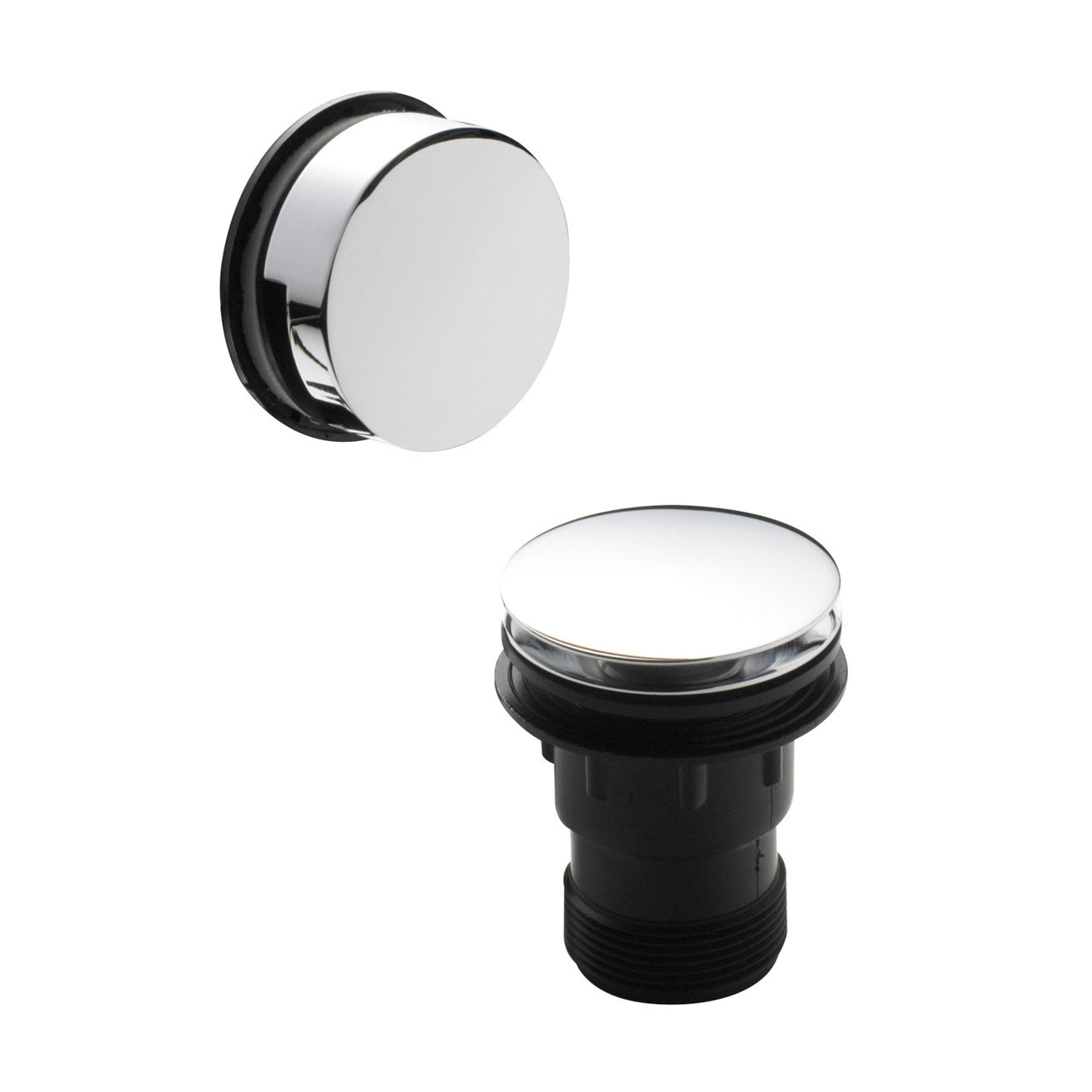 Nuie Easyclean Push Button Bath Waste with Minamilist Overflow