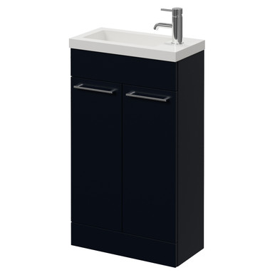 Napoli 250 2 Door Vanity Unit with Square Silvo Basin