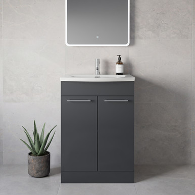 Napoli 390 2 Door Vanity Unit with Arc Basin