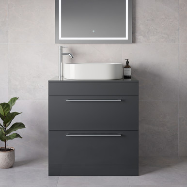 Napoli 460 2 Drawer Vanity Unit for Countertop Basins