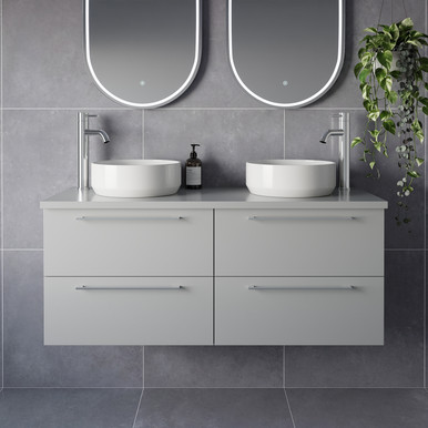 Napoli 460 Wall Mounted 4 Drawer Vanity Unit for Countertop Basins
