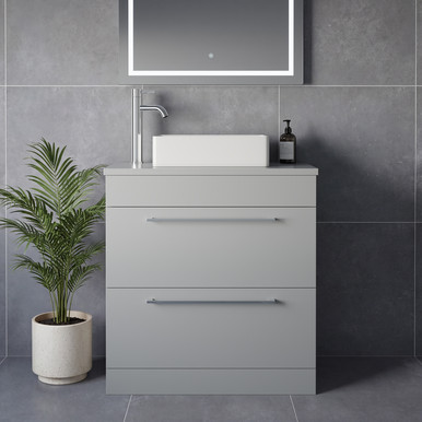 Napoli 390 2 Drawer Vanity Unit for Countertop Basins