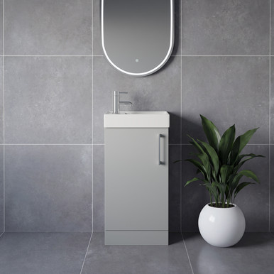 Napoli Cube Single Door Vanity Unit with Align Basin