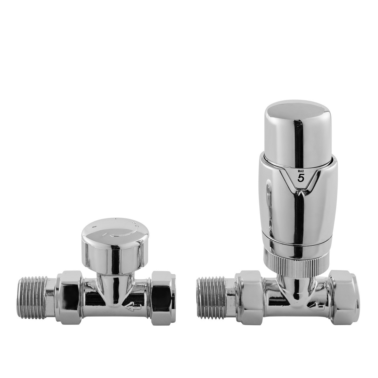 Nuie Straight Thermostatic Radiator Valves