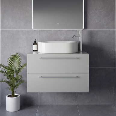 Napoli 460 Wall Mounted 2 Drawer Vanity Unit for Countertop Basins