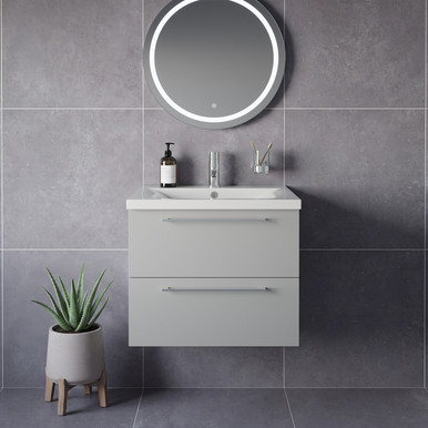 Napoli 460 Wall Mounted 2 Drawer Vanity Unit with Glide Basin