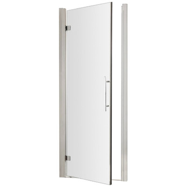 Hudson Reed Chrome Apex Hinged Shower Door | | Glass/Aluminium | 760Mm