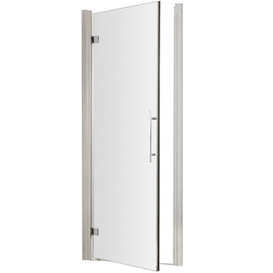 Hudson Reed Chrome Apex Hinged Shower Door | | Glass/Aluminium | 900Mm