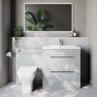 Napoli 460 Cento 2 Drawer Vanity Unit Toilet Suite with Glide Basin
