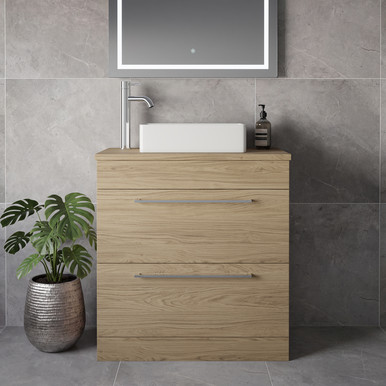 Napoli 390 2 Drawer Vanity Unit for Countertop Basins