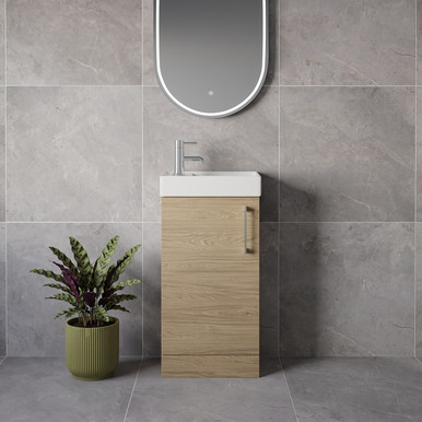 Napoli Cube Single Door Vanity Unit with Align Basin