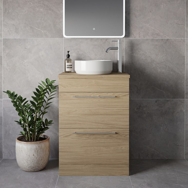 Napoli 390 2 Drawer Vanity Unit for Countertop Basins