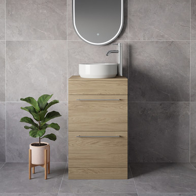 Napoli 390 2 Drawer Vanity Unit for Countertop Basins