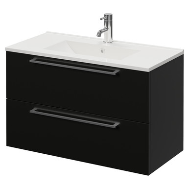 Napoli 390 Wall Mounted 2 Drawer Vanity Unit with Angel Basin