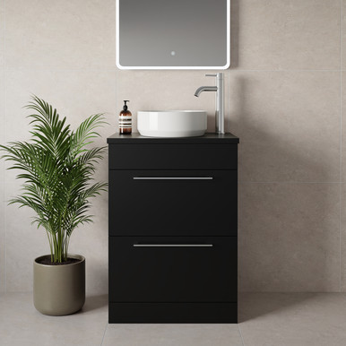Napoli 390 2 Drawer Vanity Unit for Countertop Basins