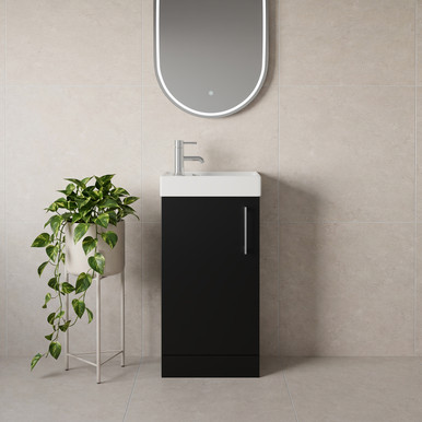 Napoli Cube Single Door Vanity Unit with Align Basin