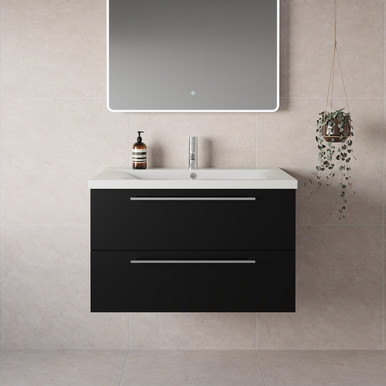Napoli 460 Wall Mounted 2 Drawer Vanity Unit with Glide Basin