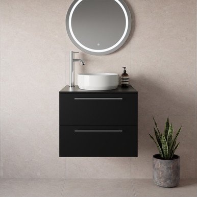 Napoli 460 Wall Mounted 2 Drawer Vanity Unit for Countertop Basins