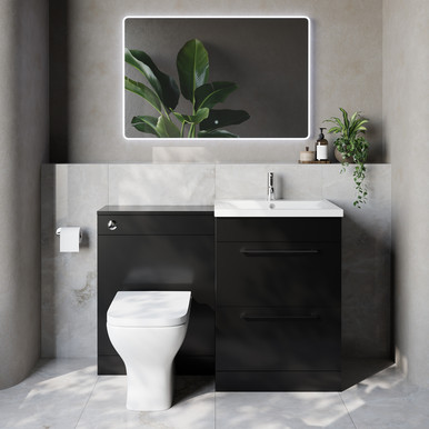 Napoli 460 Cento 2 Drawer Vanity Unit Toilet Suite with Glide Basin