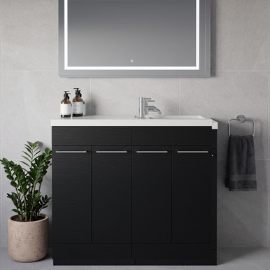 Napoli 250 4 Door Vanity Unit with Square Silvo Basin